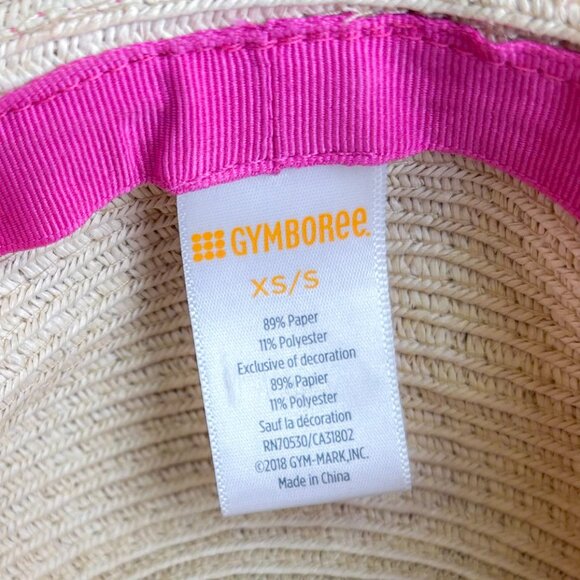 Girls Embroidered Hat Life Is Sweet Floppy Sun Summer Straw Hat Gymboree - Picture 5 of 7